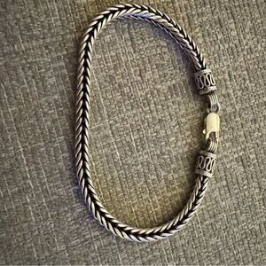 Men's Twisted Silver Bracelet